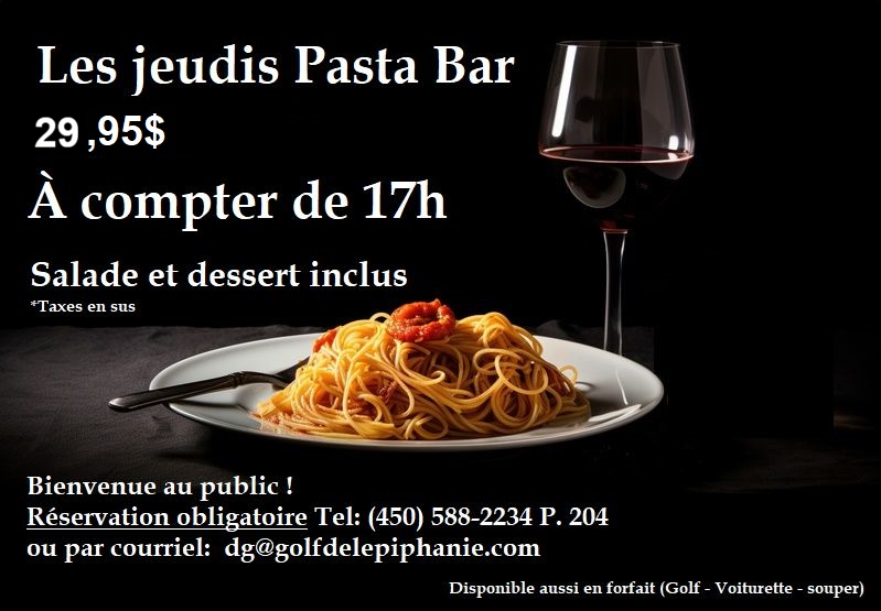 PROCHAIN PASTA BAR 21 mai 2026 Image